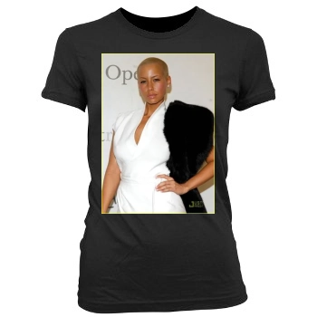 Amber Rose Women's Junior Cut Crewneck T-Shirt