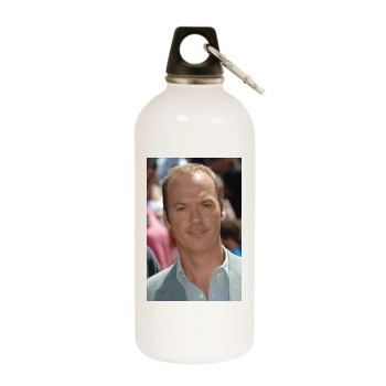 Michael Keaton White Water Bottle With Carabiner